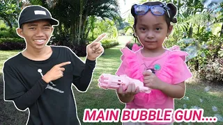 PONAKAN ARIK PENGEN MAIN BUBBLE GUN😱 ! ARIK MARAH | Mikael Family