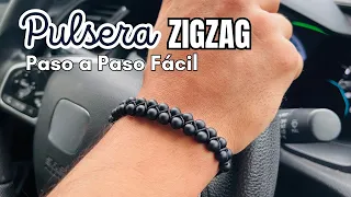 Pulsera para hombre, día del padre en zigzag PASO A PASO FÁCIL
