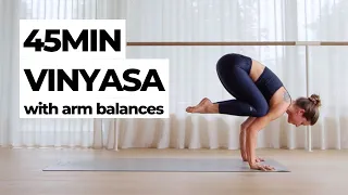 45Min Vinyasa Flow With Arm Balances & Inversions