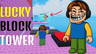 Trolling everyone in Lucky Block Tower