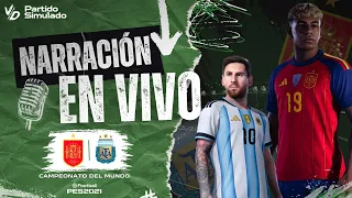 ✅ ARGENTINA VS ESPAÑA PARTIDO SIMULADO PES 2026 | REACCIÓN EN VIVO