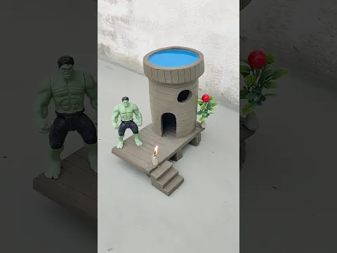 destroying a beautiful miniature clay house 😱#shorts