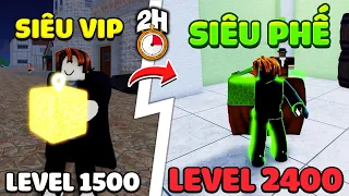 KienRic Thử thách Random Trái Ác Quỷ Mỗi 2H (level 1500 to 2400 in Blox Fruits)