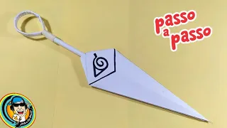 COMO FAZER KUNAI DE PAPEL COM 2 FOLHAS / PASSO A PASSO / NARUTO