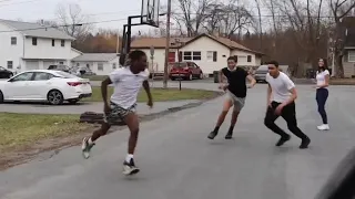 DRIVE BY DUNK CHALLENGE *GETS WILD* (I GET CAUGHT🤦🏾‍♂️)