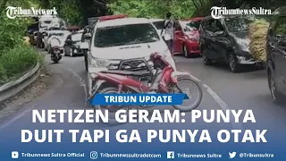 Viral Aksi Pemotor Halangi Mobil MPV Lawan Arus Berhasil Menarik Perhatian Netizen