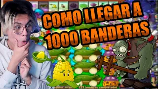 COMO LLEGAR A 1000 BANDERAS EN SUPERVIVENCIA INFINITO - PLANTS VS. ZOMBIES