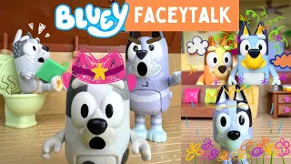 BLUEY - Faceytalk Episode 🤪 | Full Episode | Pretend Play with Bluey Toys | Disney Jr | ABC Kids