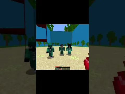 SQUID GAME in Minecraft? 😳 #minecraft #squidgame #shorts #minecraftmemes