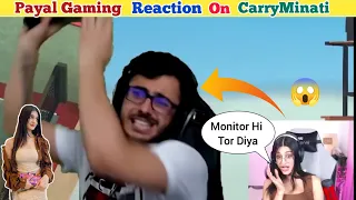 @PAYALGAMING Reaction On @CarryMinati Getting Over It | RIP Monitor Reaction | #carryminati