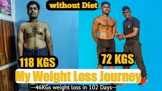 My weight loss journey 118Kg to 72Kg only in 102 Days |Fat To Fit Transformation|#Viral_Video