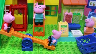 Peppa Pig en Español - Peppa Pig la casa con dos toboganes - Pepa la cerdita