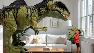 Dinosaur Stories for Kids | Rockets Dinosaur Toys Become Alive In His House