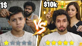 Cheapest vs Most Expensive Haircut salon in Pakistan/India