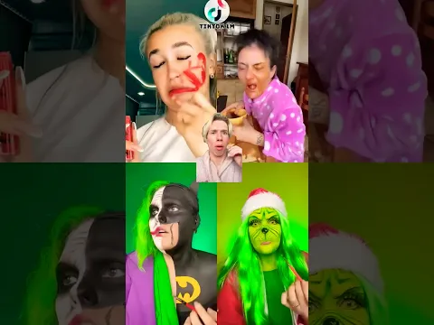 Which one is the funniest 😂 #funny #comedy #grinch #christmas #makeup #beauty #makeuptutorial #fyp