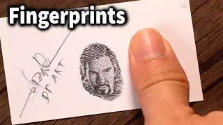 Draw Doctor Strange from a FINGERPRINTS - DP ART