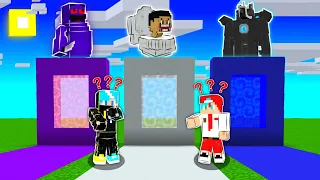 HARUS PILIH 1 PORTAL YANG BENAR DI MINECRAFT, KALAU SALAH KETEMU PASUKAN SKIBIDI TOILET !!