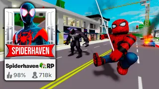 SPIDERHAVEN! O Brookhaven do Homem Aranha *filme aranhaverso*