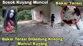 Bakar Terasi Muncul Sosok Kuyang‼️Challenge Jeruk Nipis Dan Bakar Terasi DiGedung kosong Merinding 😱