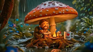 🍄Come shelter here | Cozy Lo-fi Jazzhop for Rainy Focus
