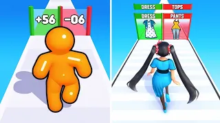Tall Man Run Vs Build A Queen Gameplay 
