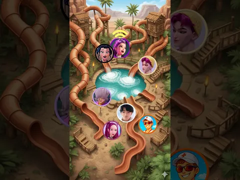 Quien Juega En El Parque Acuático? Rumi vs Jinu
