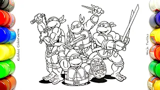 Tmnt Coloring @KiddosColorverse #youtube #art #fun #youtubevideo #kids #tmnt #nikelodeon