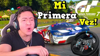 MI PRIMERA VEZ JUGANDO CON VOLANTE! | Gran Turismo 7 - Idolatro24