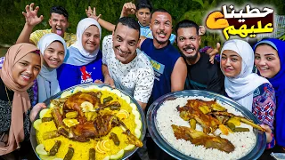 تحدي اكل تيس كامل🐐فريق الفرافير ضد🤥فريق العتاوله🏋️( العقاب فورتيكا 😭)