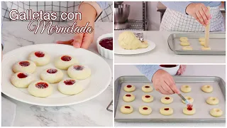 GALLETAS DE MANTEQUILLA con mermelada | Receta