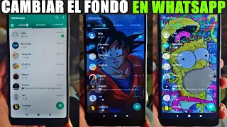 COMO CAMBIAR EL FONDO DE LA PANTALLA PRINCIPAL EN WHATSAPP 2022!!