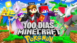 SOBREVIVI 100 DIAS NO PIXELMON NO MINECRAFT em DUPLA - O FILME @NiFF