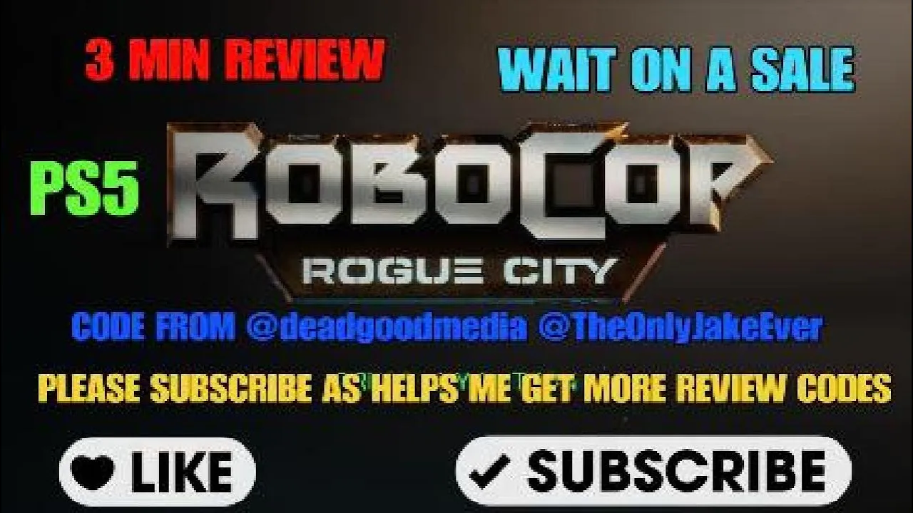 Vido-Test de Robocop Rogue City par GRIMREAPERSAGE