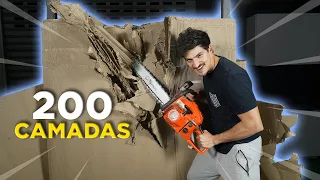 ATRAVESSANDO 200 CAMADAS DE PAPELÃO - DESAFIO
