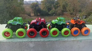 monster toy gadi ka video| helicopter rickshaw JCB dumper truck Bus