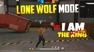 Lone Wolf Mood Gameplay 😈 1 vs 1 | Free Fire 🔥🔥