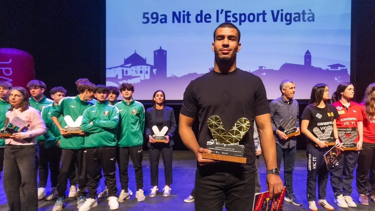 Ouassim Andreuach, el gran guanyador de la 59a edició de la Nit de l’Esport Vigatà