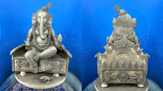 How to make clay Ganesha idol | Making clay Ganesha idol
