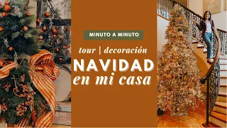 Decoración Navideña en Mi casa | Tour Minuto a Minuto
