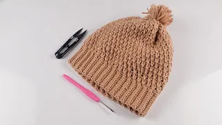 How To Crochet Beanies Hat / This Easy and Beautiful Crochet Hat for Beginner /Crochet Hat Tutorial