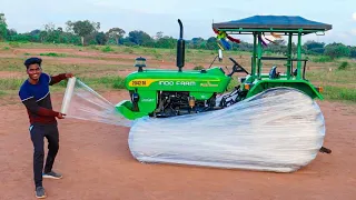 Tractor 🚜 VS Wrapping Tape  Experiment. Tractor போகுமா ?..... 🤔