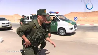 شاهد كيف تم القبض على مهرب حاول الهرب بدراجة نارية