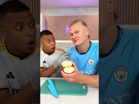 Haaland's Perfect Jawline🤣 #mbappe #haaland #funny #football