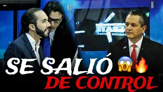 Político por poco se agarra a MADRAZO a Bukele en pleno programa pero asi salió llorando😂