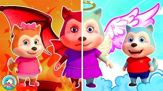 Angel Mom vs Devil Mom, Which Mom Is Better? 👼👿 Wolfoo Kids Songs & Nursery Rhymes