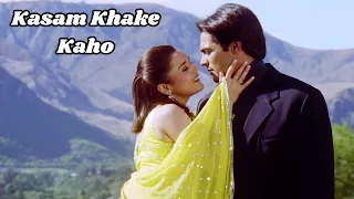 Kasam Khake Kaho - Lyrics | Kumar Sanu | Alka Yagnik | Dil Hai Tumhaara