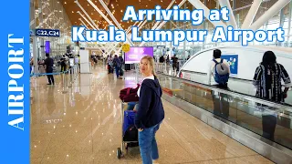 ARRIVING AT KUALA LUMPUR Airport 🇲🇾 International Arrivals Procedure at KLIA International Airport