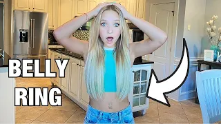I GOT A BELLY BUTTON RING!!!