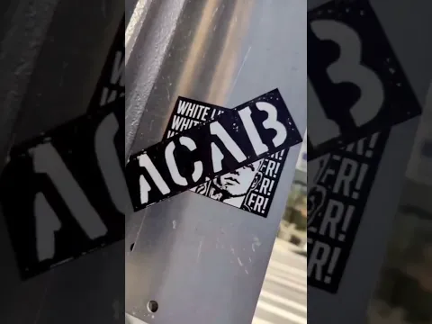 Covering up fash propaganda in #NYC with #ACAB #stickers