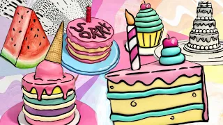 CARTOON CAKE MASH UP! All the cartoon cakes I’ve made so far!
